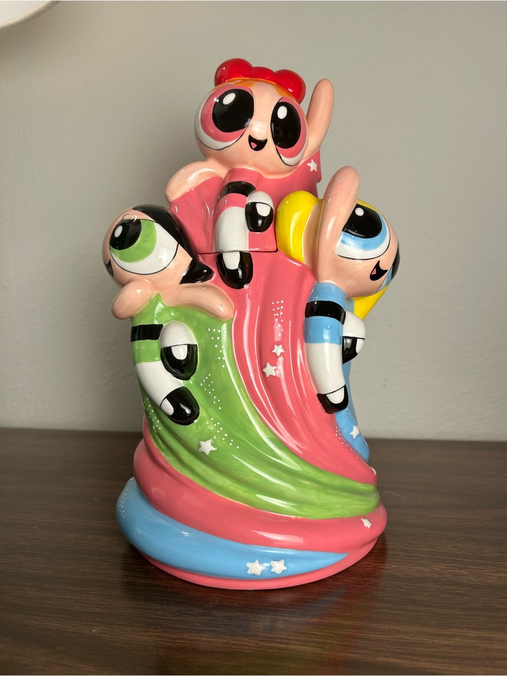 vintage y2k rare Powerpuff Girls Warner Bros. porcelain cookie jar